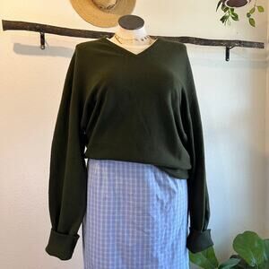 Green Unisex Pure Cashmere Cross Creek Peter Scott Hawick Scotland Size Large